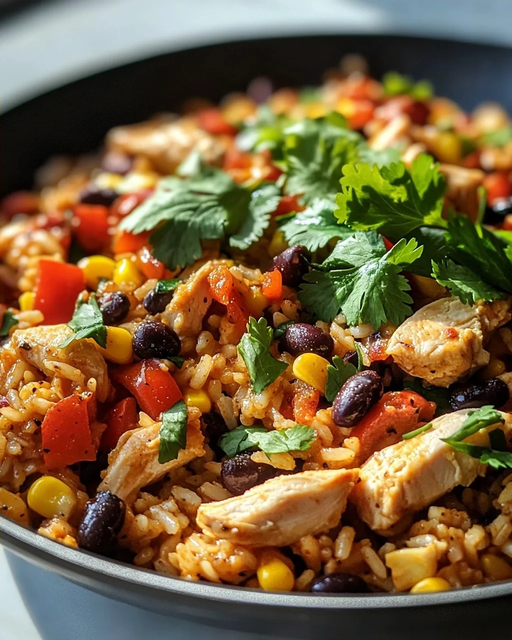 Taco Pfanne mit Huhn und Reis – Schnelles Rezept für Genuss!