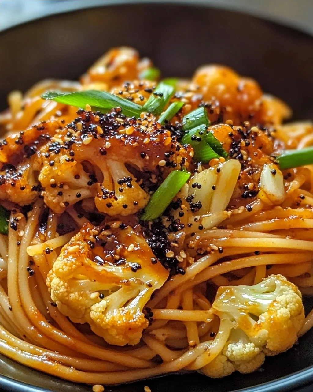 Vegan Singapore Schwarzer Pfeffer Sauce Spaghetti