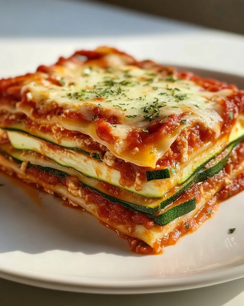 Zucchini Lasagne: Leicht & Lecker mit Tomate & Mozzarella