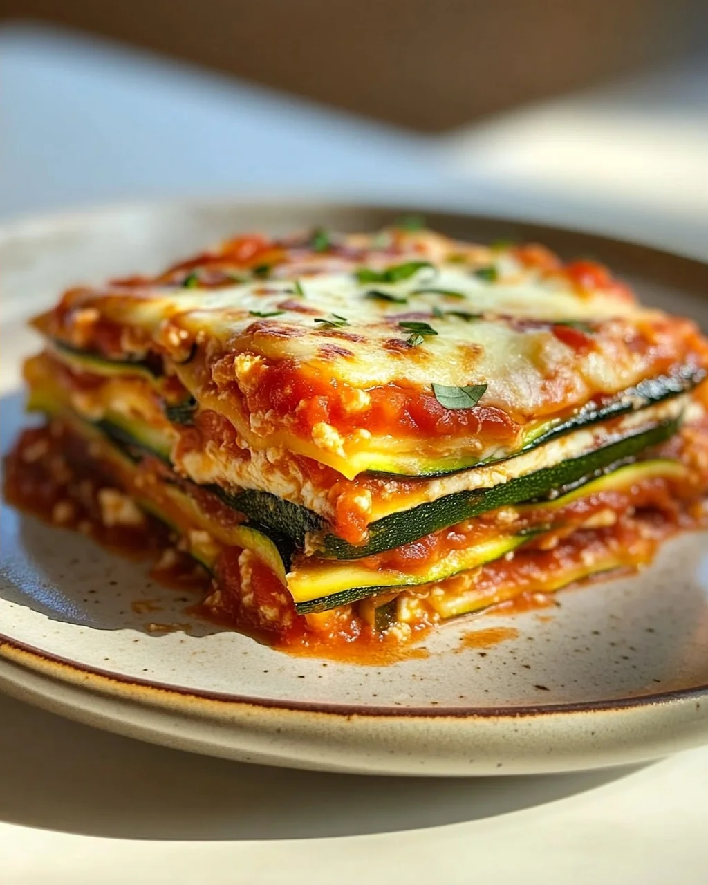 Zucchini Lasagne: Leicht & Lecker mit Tomate & Mozzarella
